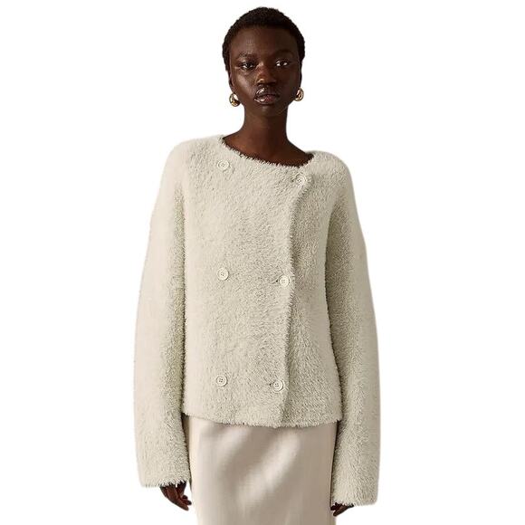 J.CREW COLLECTION Women's Oversized Double-Faced Wool-Blend Jacket Size XXS - Picture 1 of 11